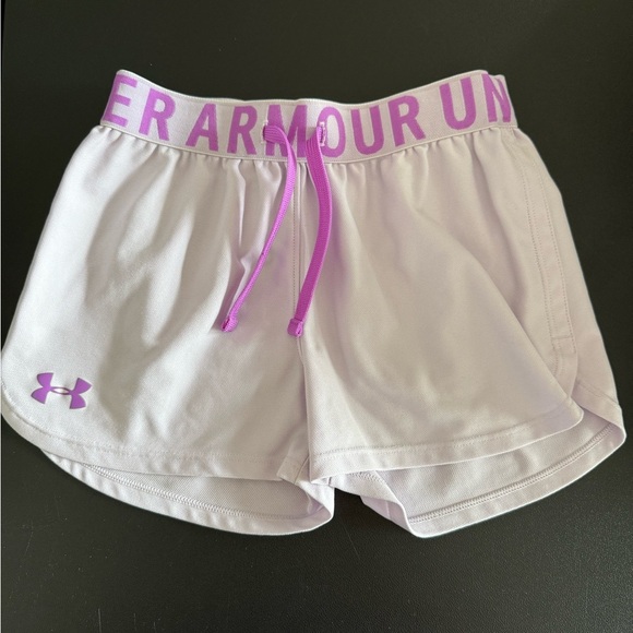 Under Armour Purple Athletic Shorts Lightweight Breathable - Picture 1 of 4